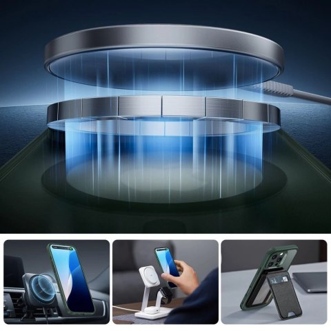 Etui ESR Classic Pro Set Halolock MagSafe na iPhone 16 Pro Max - zielone Etui ESR Classic Pro Set Halolock MagSafe na iPhone 16 Pro Max - zielone