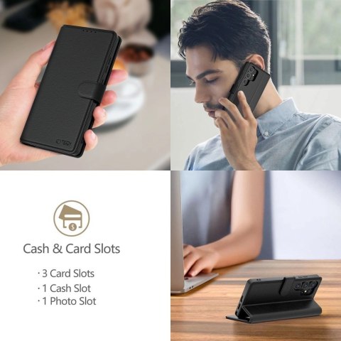 Etui Tech-Protect Wallet na Samsung Galaxy A56 5G - czarny mat Etui Tech-Protect Wallet na Samsung Galaxy A56 5G - czarny mat