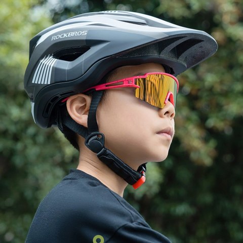 Okulary rowerowe Rockbros dla dzieci, polaryzacyjne, z ochroną UV dziecięce - szare Okulary rowerowe Rockbros dla dzieci, polaryzacyjne, z ochroną UV dziecięce - szare