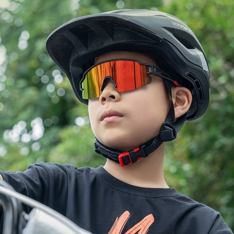Okulary rowerowe Rockbros dla dzieci, polaryzacyjne, z ochroną UV dziecięce - szare Okulary rowerowe Rockbros dla dzieci, polaryzacyjne, z ochroną UV dziecięce - szare