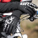Rękawiczki rowerowe Rockbros ocieplane, długie, rozmiar: XL - czarno-szare