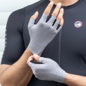 Rękawiczki rowerowe Rockbros oddychające, krótkie palce, rozmiar: XXL - szare