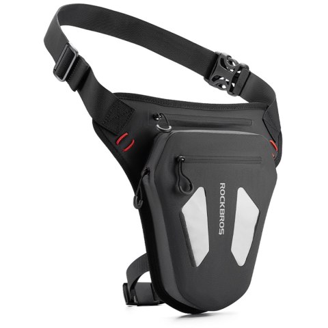 Torba motocyklowa Rockbros na nogę, udo, pas, ramię - czarna Torba motocyklowa Rockbros na nogę, udo, pas, ramię - czarna