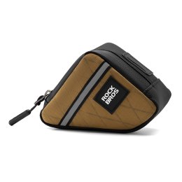Torba trójkątna Rockbros na ramę rowerową 0,25 l - brązowa