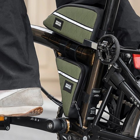 Torba trójkątna Rockbros na ramę rowerową 0,3l - czarna Torba trójkątna Rockbros na ramę rowerową 0,3l - czarna