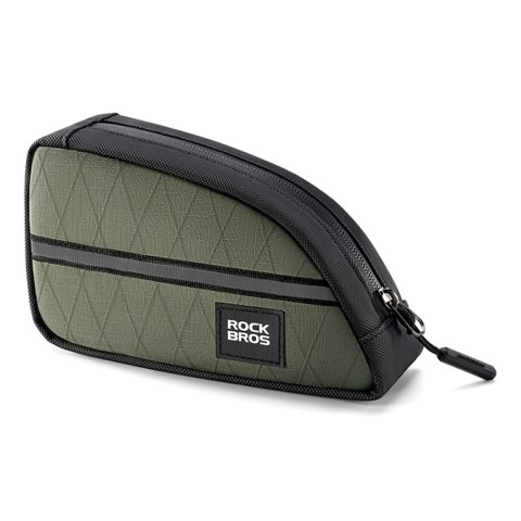 Torba trójkątna Rockbros na ramę rowerową 0,8l - zielona Torba trójkątna Rockbros na ramę rowerową 0,8l - zielona