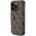 Etui Guess 4G Metal Logo na iPhone 15 Pro Max - brązowe