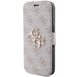 Etui Guess 4G Metal Logo na iPhone 15 Pro Max - różowe