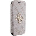 Etui Guess 4G Metal Logo na iPhone 15 Pro Max - różowe