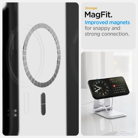 Etui Spigen Liquid Air Mag MagSafe na iPhone 16e - czarny mat Etui Spigen Liquid Air Mag MagSafe na iPhone 16e - czarny mat