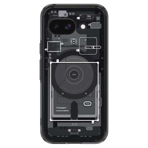 Etui Spigen Ultra Hybrid Mag MagSafe na Google Pixel 9A Zero One - czarne Etui Spigen Ultra Hybrid Mag MagSafe na Google Pixel 9A Zero One - czarne