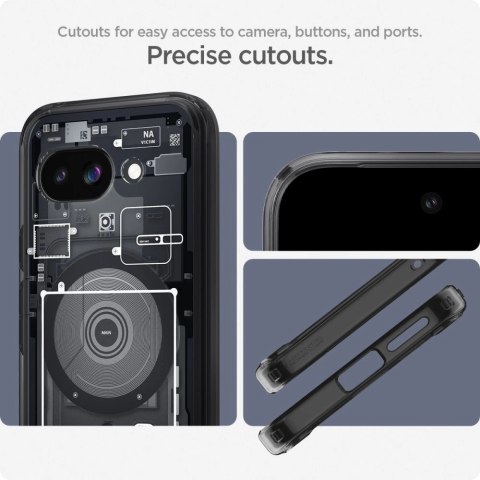 Etui Spigen Ultra Hybrid Mag MagSafe na Google Pixel 9A Zero One - czarne Etui Spigen Ultra Hybrid Mag MagSafe na Google Pixel 9A Zero One - czarne
