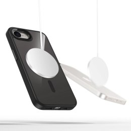Etui Tech-Protect MagMat MagSafe na iPhone 16e - czarne-przezroczyste