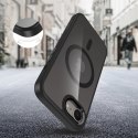 Etui Tech-Protect MagMat MagSafe na iPhone 16e - czarne-przezroczyste