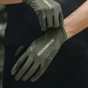Rękawiczki rowerowe Rockbros wiosna/lato/jesień, pełne, rozmiar: L - czarne