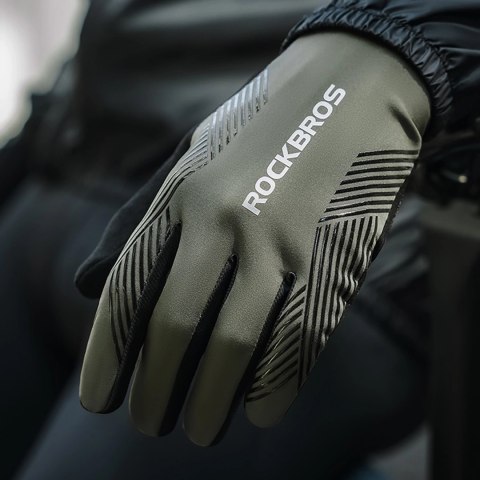 Rękawiczki rowerowe Rockbros wiosna/lato/jesień, pełne, rozmiar: L - czarne Rękawiczki rowerowe Rockbros wiosna/lato/jesień, pełne, rozmiar: L - czarne