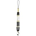 Zawieszka na telefon Hello Kitty Pearls and Beads Kitty Charm - czarna