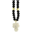Zawieszka na telefon Hello Kitty Pearls and Beads Kitty Charm - czarna