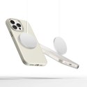 Etui Tech-Protect Silicone PUz MagSafe na iPhone 15 Pro - beżowe