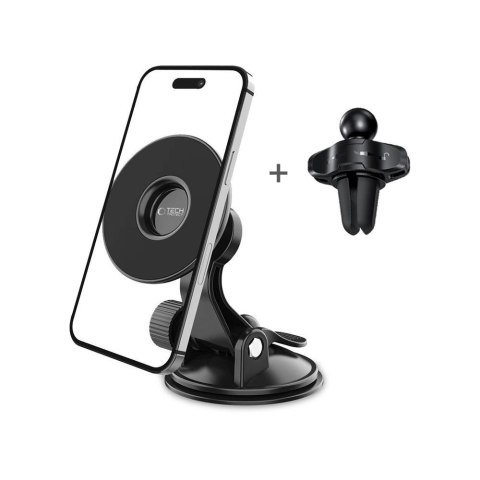 Uchwyt Tech-Protect N50 samochodowy magnetyczny na telefon MagSafe na kokpit / kratkę nawiewu - czarny Uchwyt Tech-Protect N50 samochodowy magnetyczny na telefon MagSafe na kokpit / kratkę nawiewu - czarny