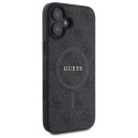 Etui Guess 4G Ring Classic Logo MagSafe na iPhone 16 - czarne