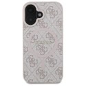 Etui Guess 4G Ring Classic Logo MagSafe na iPhone 16 - różowe