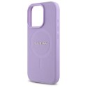Etui Guess Saffiano MagSafe na iPhone 16 Pro Max - fioletowe