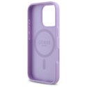 Etui Guess Saffiano MagSafe na iPhone 16 Pro Max - fioletowe