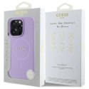 Etui Guess Saffiano MagSafe na iPhone 16 Pro Max - fioletowe