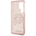 Etui Karl Lagerfeld Rhinestones K. Head Logo Samsung Galaxy S25 Ultra różowy