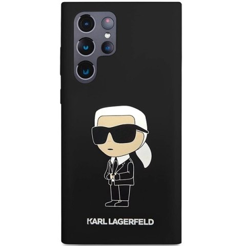 Etui Karl Lagerfeld Silicone Ikonik na Samsung Galaxy S24 Ultra - czarne Etui Karl Lagerfeld Silicone Ikonik na Samsung Galaxy S24 Ultra - czarne