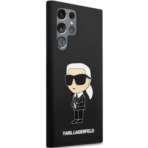 Etui Karl Lagerfeld Silicone Ikonik na Samsung Galaxy S24 Ultra - czarne Etui Karl Lagerfeld Silicone Ikonik na Samsung Galaxy S24 Ultra - czarne