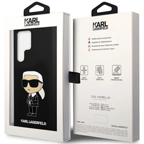 Etui Karl Lagerfeld Silicone Ikonik na Samsung Galaxy S24 Ultra - czarne Etui Karl Lagerfeld Silicone Ikonik na Samsung Galaxy S24 Ultra - czarne