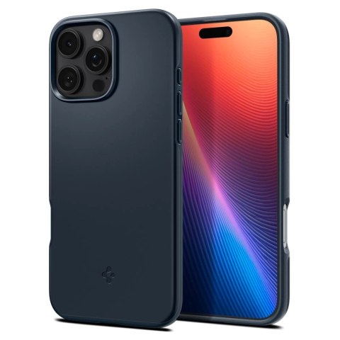 Etui Spigen Thin Fit MagSafe do na iPhone 16 Pro Max - ciemnoszare Etui Spigen Thin Fit MagSafe do na iPhone 16 Pro Max - ciemnoszare