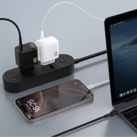 Ładowarka sieciowa Dudao A28 45W GaN USB-C - biała Ładowarka sieciowa Dudao A28 45W GaN USB-C - biała