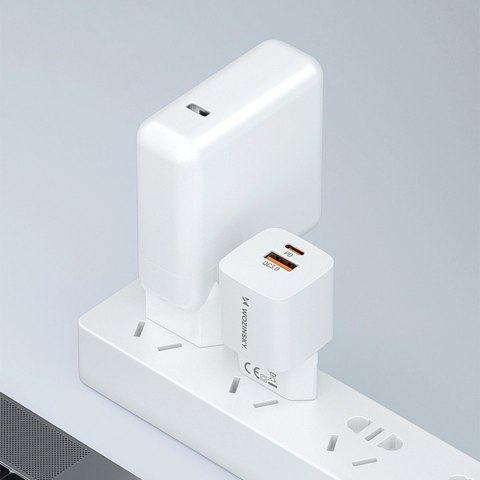 Ładowarka sieciowa Wozinsky CMWCW 20W USB-C / USB-A - biała Ładowarka sieciowa Wozinsky CMWCW 20W USB-C / USB-A - biała