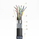 Wozinsky kabel HDMI 2.1 8K 60 Hz 48 Gbps / 4K 120 Hz / 2K 144 Hz 1 m srebrny (WHDMI-10)