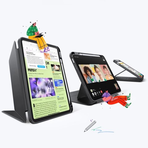 Etui ESR Flip Hybrid na iPad 10.9" 2022 (10 gen.) / 11" 2025 (11 gen.) - czarne Etui ESR Flip Hybrid na iPad 10.9" 2022 (10 gen.) / 11" 2025 (11 gen.) - czarne