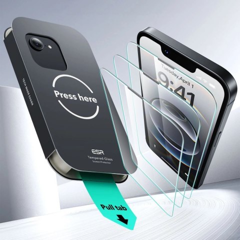 Etui ESR UltraFit Tempered Glass 2-pack na iPhone 13 / 13 Pro / 14 / 16e Etui ESR UltraFit Tempered Glass 2-pack na iPhone 13 / 13 Pro / 14 / 16e