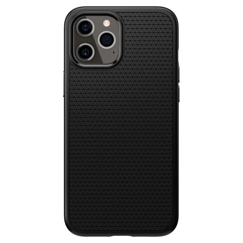 Etui Spigen Liquid Air na iPhone 12 / iPhone 12 Pro - czarny mat Etui Spigen Liquid Air na iPhone 12 / iPhone 12 Pro - czarny mat