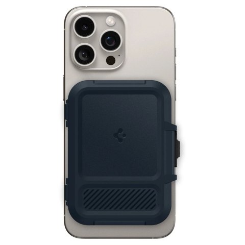 Etui Spigen Lock Fit MagSafe na karty - granatowy Etui Spigen Lock Fit MagSafe na karty - granatowy