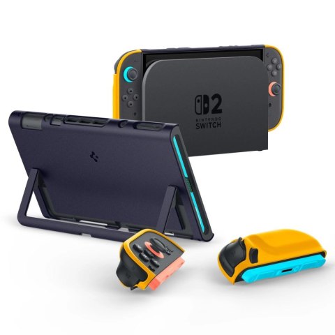 Etui Spigen Nano Pop na Nintendo Switch 2 - granatowo-żółte Etui Spigen Nano Pop na Nintendo Switch 2 - granatowo-żółte