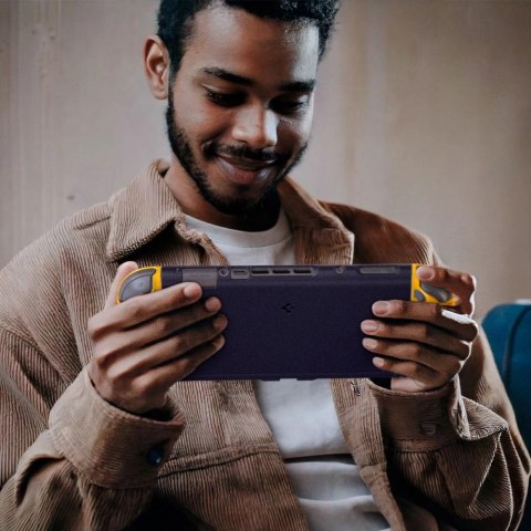 Etui Spigen Nano Pop na Nintendo Switch 2 - granatowo-żółte Etui Spigen Nano Pop na Nintendo Switch 2 - granatowo-żółte