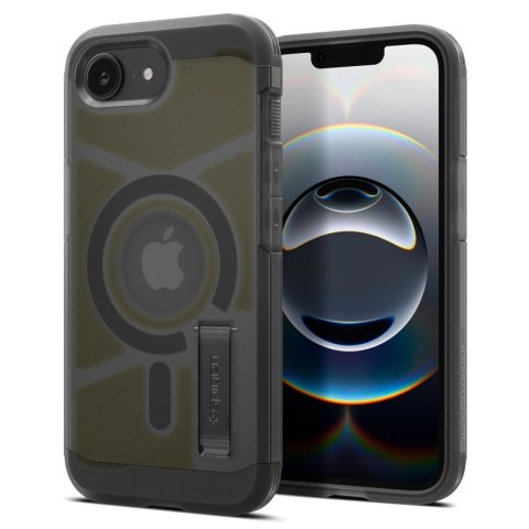 Etui Spigen Tough Armor MagSafe na iPhone 16e - przezroczysto-szare Etui Spigen Tough Armor MagSafe na iPhone 16e - przezroczysto-szare