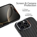 Etui Tech-Protect Ion Carbon MagSafe na iPhone 16 Pro - czarno-szare