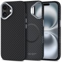 Etui Tech-Protect Ion Carbon MagSafe na iPhone 16 - czarno-szare