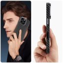 Etui Tech-Protect Ion Carbon MagSafe na iPhone 16 - czarno-szare