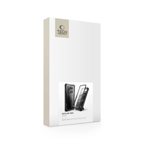 Etui Tech-Protect Kevlar Pro na Xiaomi Redmi Note 14 Pro 5G / Poco X7 5G - czarne Etui Tech-Protect Kevlar Pro na Xiaomi Redmi Note 14 Pro 5G / Poco X7 5G - czarne