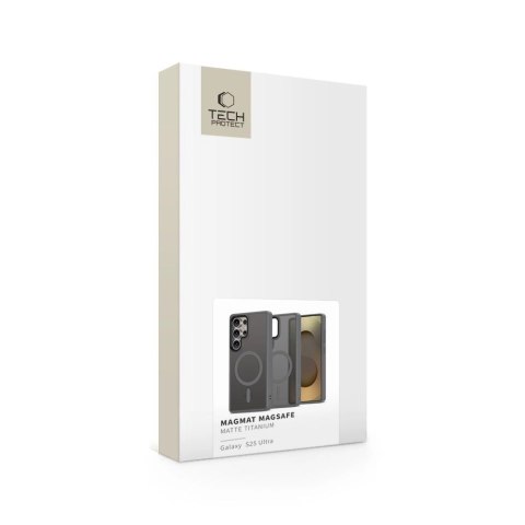 Etui Tech-Protect MagMat MagSafe na Samsung Galaxy S25 Ultra - przezroczysto-szare Etui Tech-Protect MagMat MagSafe na Samsung Galaxy S25 Ultra - przezroczysto-szare