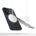 Etui Tech-Protect MagMat MagSafe na Samsung Galaxy S25 - przezroczysto-niebieskie